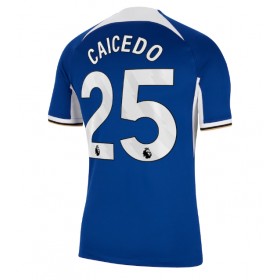 Chelsea Moises Caicedo #25 Hemmakläder 2023-24 Kortärmad